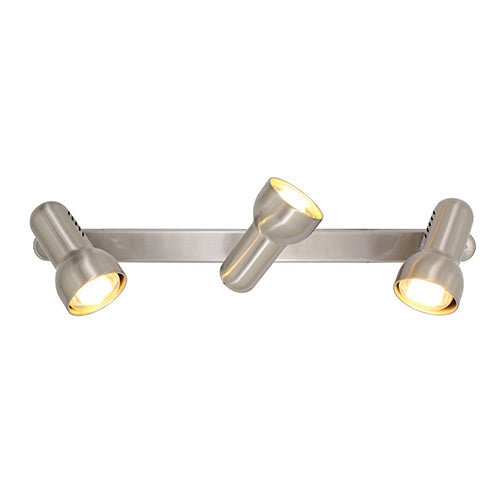 Eurolux Spotlight Turbo Bar 3 Light R63 Satin Chrome in Electrical & Lighting,Lighting,Interior Lighting