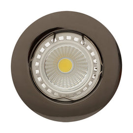 Eurolux Downlight Straight Curved Rim Gun Metal No L/Holder - image 01