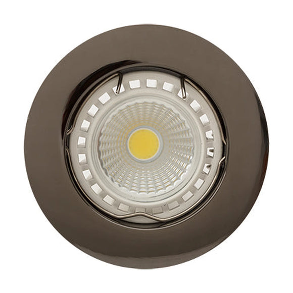 Eurolux Downlight Straight Curved Rim Gun Metal No L/Holder - image 01