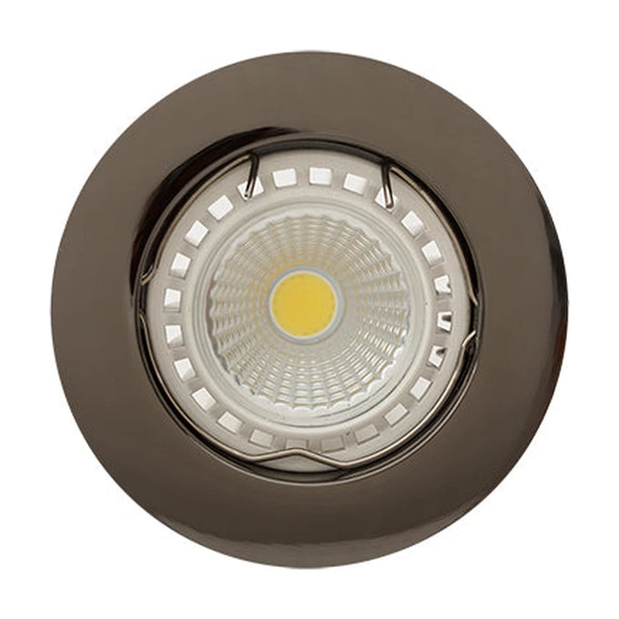 Eurolux Downlight Straight Curved Rim Gun Metal No L/Holder - image 01
