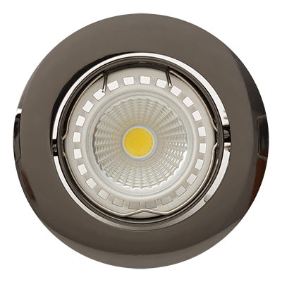 Eurolux Downlight Standard Tilt Curved Rim 83mm Gun Metal in Electrical & Lighting,Lighting,Interior Lighting