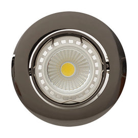 Eurolux Downlight Standard Tilt Curved Rim 83mm Gun Metal - image 01