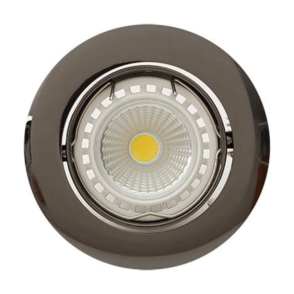 Eurolux Downlight Standard Tilt Curved Rim 83mm Gun Metal - image 01