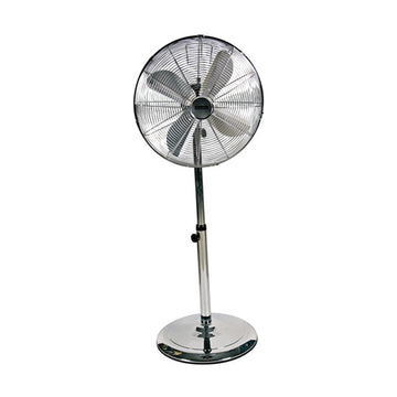 Eurolux Standing Fan 4 Blades Satin Chrome - image 01