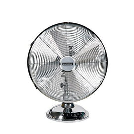 Eurolux Standing Desk Fan 4 Blades Satin Chrome 40W in Heating & Cooling,Fans,Ac Powered