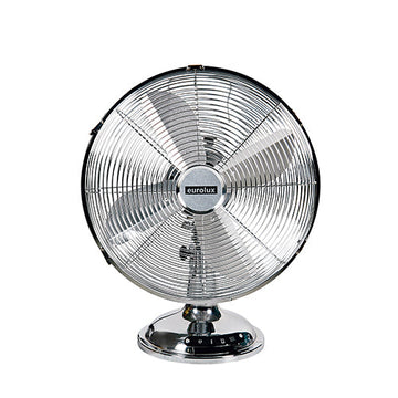 Eurolux Standing Desk Fan 4 Blades Satin Chrome 40W in Heating & Cooling,Fans,Ac Powered