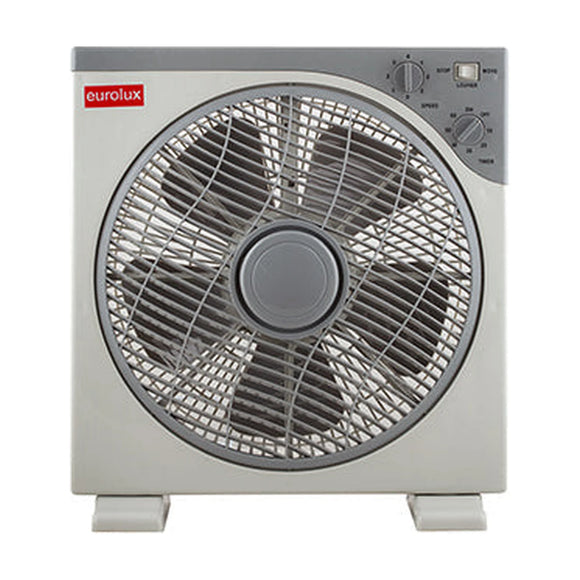 Eurolux Desk Box Fan Plastic 5 Blades White 40W - image 01