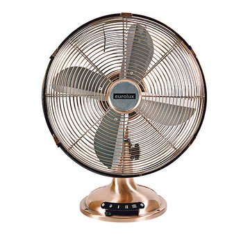 Eurolux Desk Fan 4 Blades Antique Copper 40W in Ac Powered, Fans, Heating & Cooling