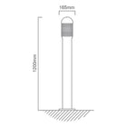 Eurolux Lourve Narrow Bollard Black - image 01