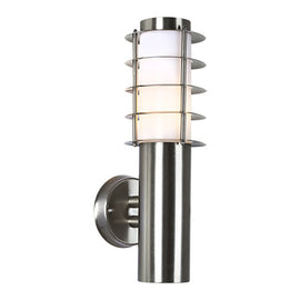 Eurolux Outdoor Wall Light Stainless Steel Grid Upfacing Satin Chrome in Electrical & Lighting,Lighting,Exterior Lighting
