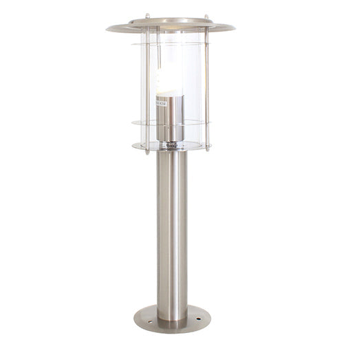 Eurolux Stainless Steel Pedestal Satin Chrome in Electrical & Lighting,Lighting,Exterior Lighting