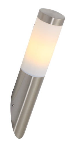 Eurolux Outdoor Wall Light Stainless Steel Plain Satin Chrome in Electrical & Lighting,Lighting,Exterior Lighting