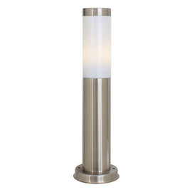 Eurolux Stainless Steel Plain Pedestal Satin Chrome in Electrical & Lighting,Lighting,Exterior Lighting