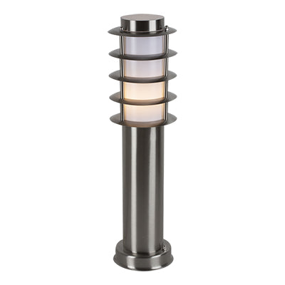 Eurolux Bollards Stainless Steel Grid Pedestal Satin Chrome in Electrical & Lighting,Lighting,Exterior Lighting