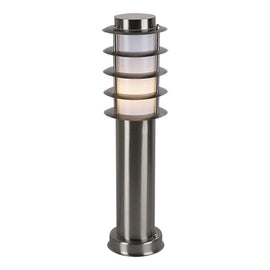 Eurolux Bollards Stainless Steel Grid Pedestal Satin Chrome in Electrical & Lighting,Lighting,Exterior Lighting