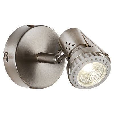 Eurolux Spotlight Deco 1 Light 80mm Satin Chrome in Electrical & Lighting,Lighting,Interior Lighting