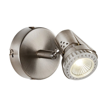 Eurolux Spotlight Deco 1 Light 80mm Satin Chrome - image 01