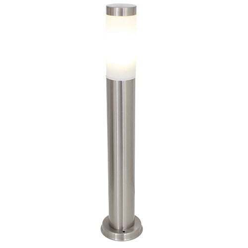 Eurolux Stainless Steel Plain Bollard Satin Chrome in Electrical & Lighting,Lighting,Exterior Lighting