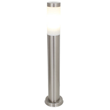 Eurolux Stainless Steel Plain Bollard Satin Chrome in Electrical & Lighting,Lighting,Exterior Lighting