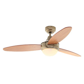 Eurolux Swirl Ceiling Fan 3 Blades AB/Cherry Wood 60W in Electrical & Lighting,Lighting,Ceiling Fans