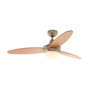 Eurolux Swirl Ceiling Fan 3 Blades AB/Cherry Wood 60W - image 01