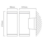 Eurolux Outdoor Wall Light Metro Up & Down Black - image 01
