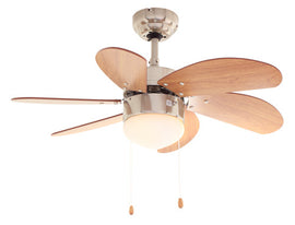 Eurolux Turbo Swirl Ceiling Fan 6 Blades Cherry 50W in Electrical & Lighting,Lighting,Ceiling Fans