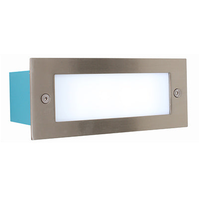Eurolux Rectangular Plain Foot Light LED 6000K Satin Chrome in Electrical & Lighting,Lighting,Interior Lighting