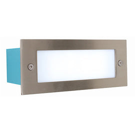 Eurolux Rectangular Plain Foot Light LED 6000K Satin Chrome in Electrical & Lighting,Lighting,Interior Lighting