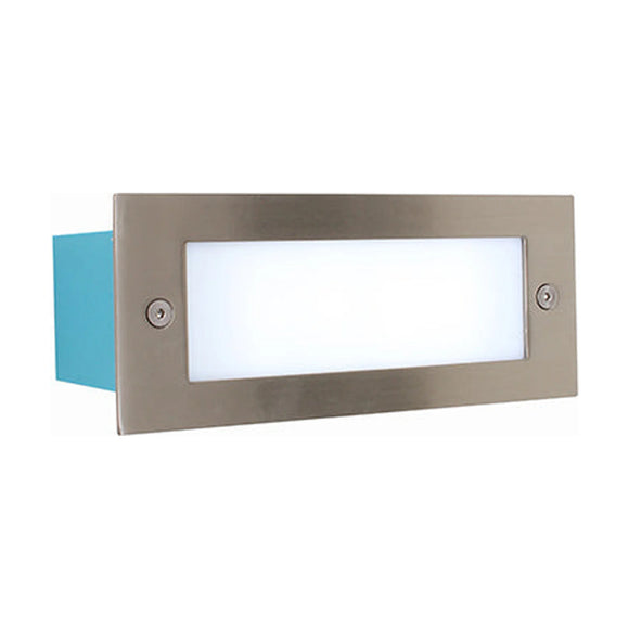 Eurolux Rectangular Plain Foot Light LED 6000K Satin Chrome - image 01