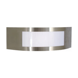 Eurolux Outdoor Wall Light Stainless Steel Plain Satin Chrome - image 01