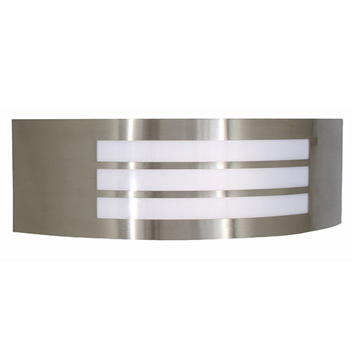 Eurolux Outdoor Wall Light Stainless Steel Grid Satin Chrome in Electrical & Lighting,Lighting,Exterior Lighting