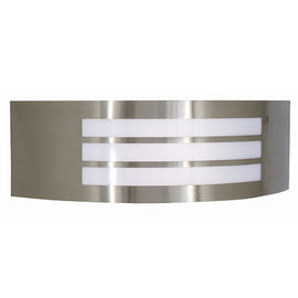 Eurolux Outdoor Wall Light Stainless Steel Grid Satin Chrome in Electrical & Lighting,Lighting,Exterior Lighting