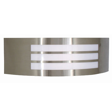 Eurolux Outdoor Wall Light Stainless Steel Grid Satin Chrome in Electrical & Lighting,Lighting,Exterior Lighting