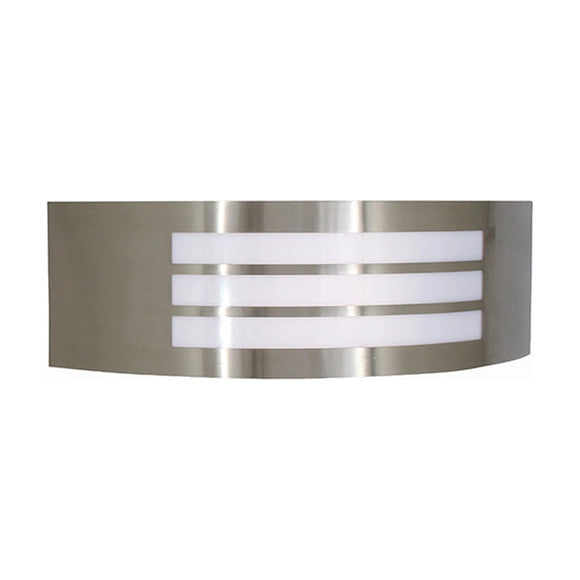 Eurolux Outdoor Wall Light Stainless Steel Grid Satin Chrome - image 01