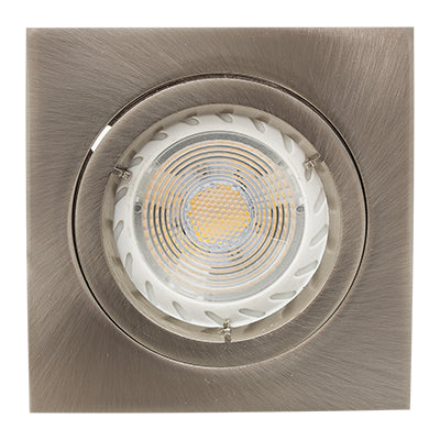 Eurolux Downlight Standard Straight Twist Square Satin Chrome in Electrical & Lighting,Lighting,Interior Lighting