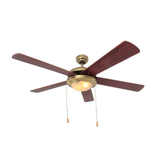Eurolux Comet Ceiling Fan 5 Blades Antique Brass 60W in Electrical & Lighting,Lighting,Ceiling Fans