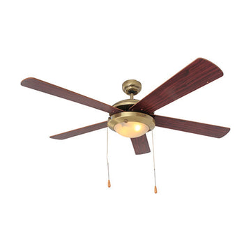 Eurolux Comet Ceiling Fan 5 Blades Antique Brass 60W - image 01