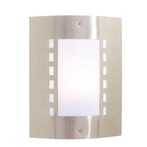 Eurolux Outdoor Wall Light Film Reel Design Satin Chrome in Electrical & Lighting,Lighting,Exterior Lighting