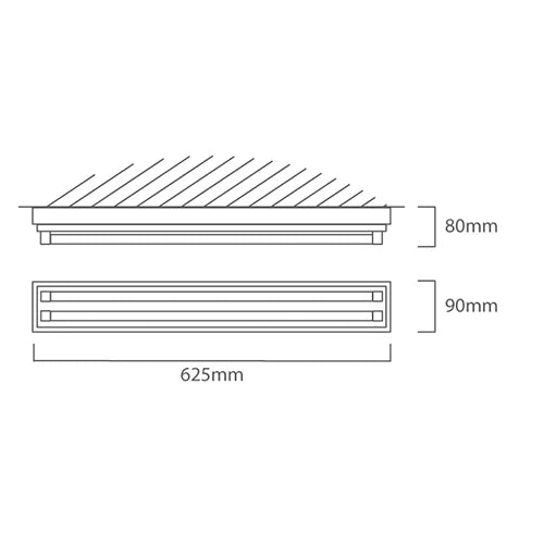 Eurolux Open Channel T8 2X18W - image 01