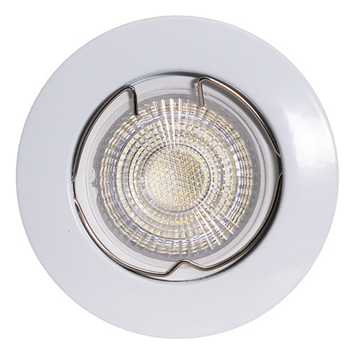 Eurolux Downlight Standard Straight Curved Rim 78mm White in Electrical & Lighting,Lighting,Interior Lighting