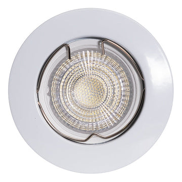 Eurolux Downlight Standard Straight Curved Rim 78mm White in Electrical & Lighting,Lighting,Interior Lighting