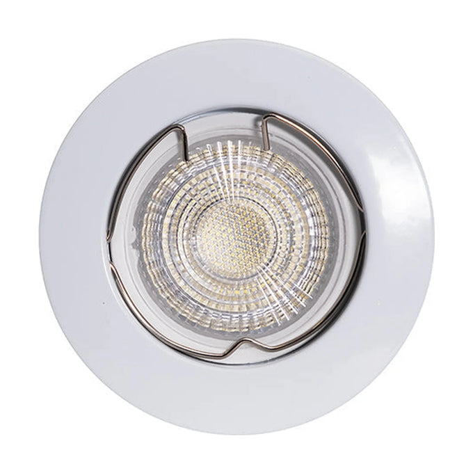 Eurolux Downlight Standard Straight Curved Rim 78mm White - image 01