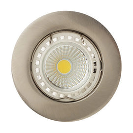 Eurolux Downlight Standard Straight Curved Rim 78mm Satin Chrome - image 01