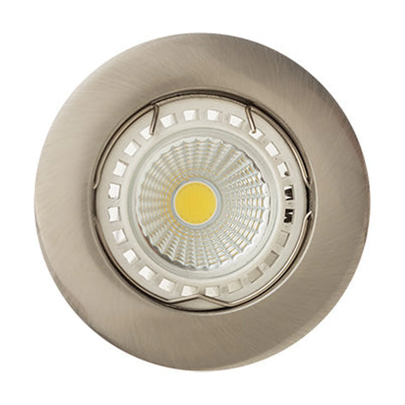Eurolux Downlight Standard Straight Curved Rim 78mm Satin Chrome - image 01