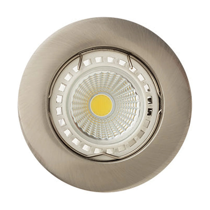 Eurolux Downlight Standard Straight Curved Rim 78mm Satin Chrome - image 01