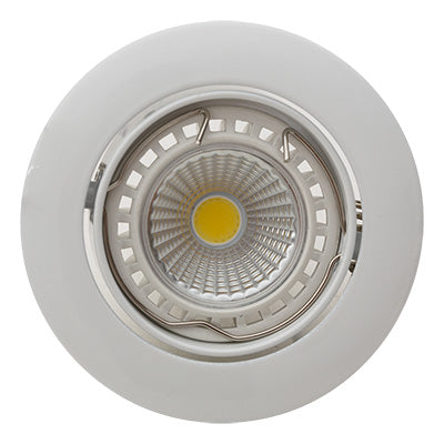 Eurolux Downlight Standard Tilt Curved Rim 83mm White in Electrical & Lighting,Lighting,Interior Lighting