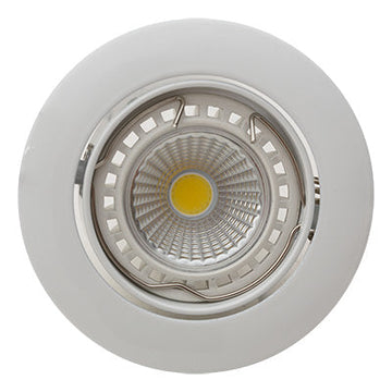 Eurolux Downlight Standard Tilt Curved Rim 83mm White in Electrical & Lighting,Lighting,Interior Lighting