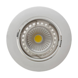 Eurolux Downlight Standard Tilt Curved Rim 83mm White - image 01