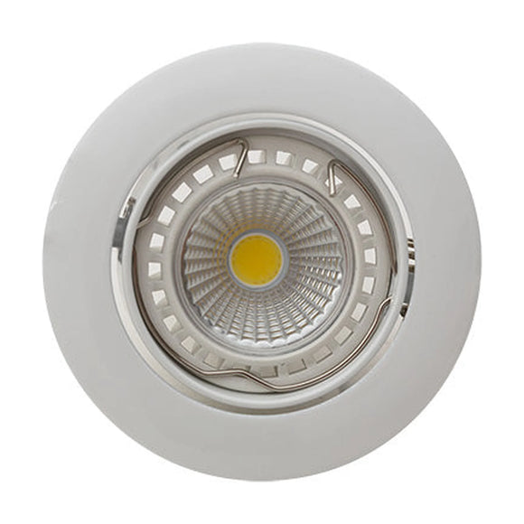 Eurolux Downlight Standard Tilt Curved Rim 83mm White - image 01